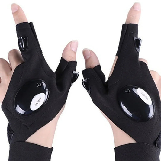 LED Finger Flashlight Glove