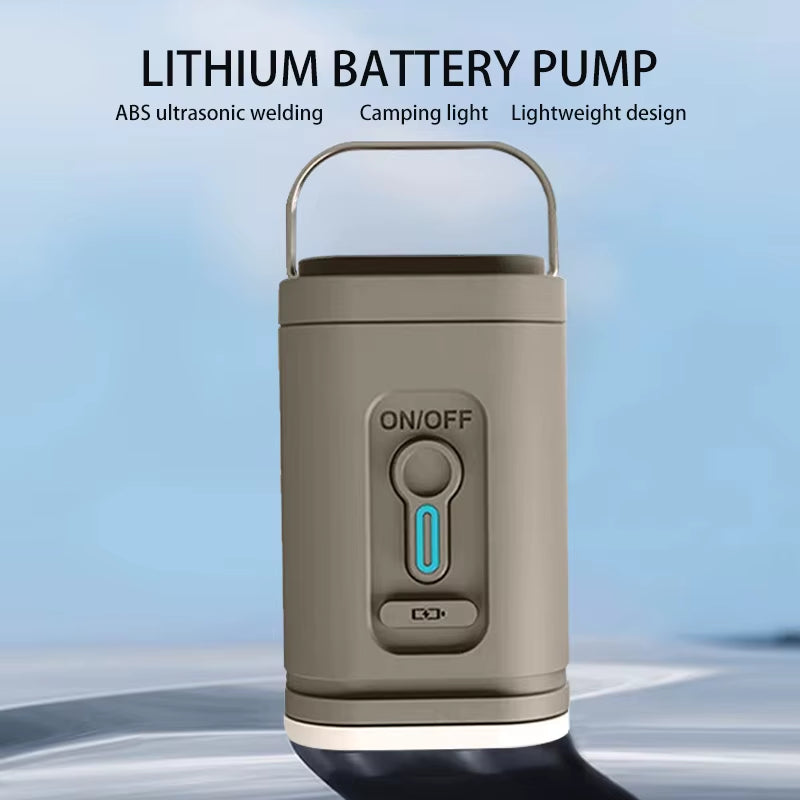 Outdoor Mini Portable Air Pump USB Rechargeable Tiny Fast Wireless Air Pump with Type-C Cable