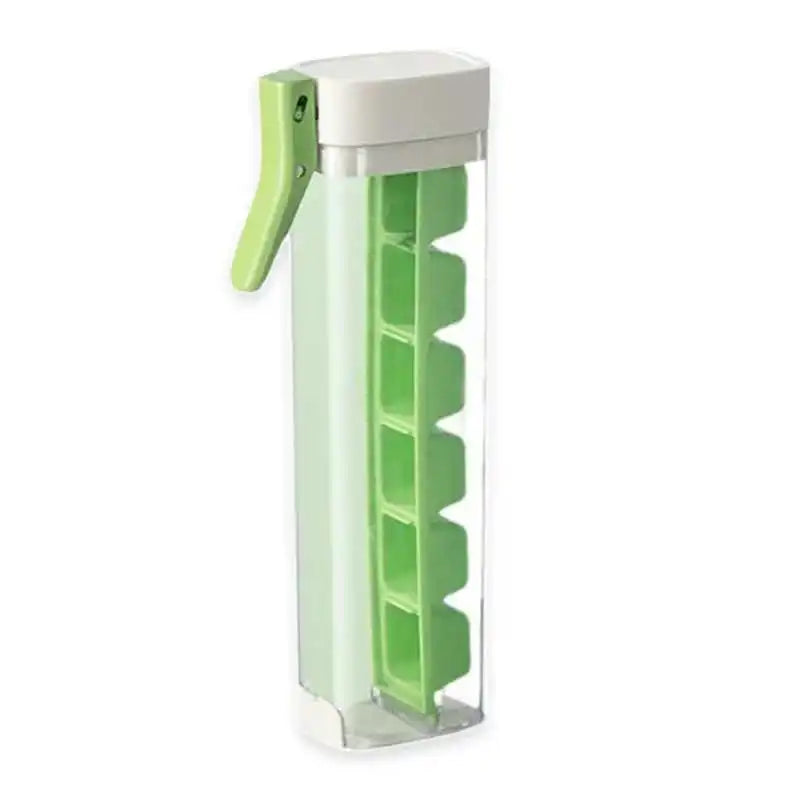 Silicone Cylinder Ice Cube Tray with Lid – Fits 20/30/40 oz Tumblers