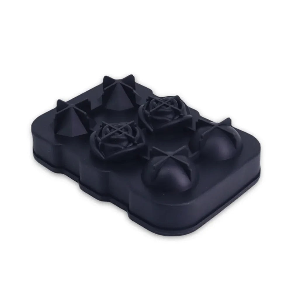 Silicone Cylinder Ice Cube Tray with Lid – Fits 20/30/40 oz Tumblers